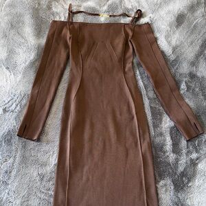 Jacquemus La Robe Sierra Brown Dress size 40